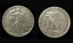 Walking Liberty Silver Half Dollar, 1939